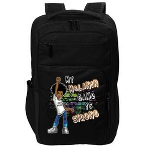 Phenoal My Melanin Game Is Strong Black Magic Gift Impact Tech Backpack