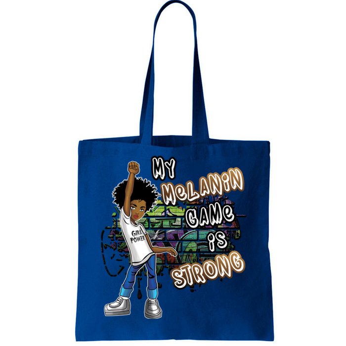 Phenoal My Melanin Game Is Strong Black Magic Gift Tote Bag