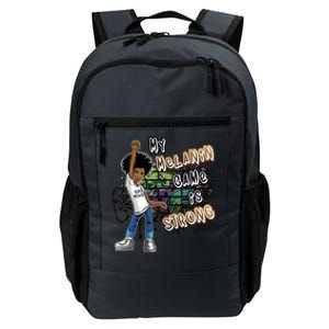 Phenoal My Melanin Game Is Strong Black Magic Gift Daily Commute Backpack