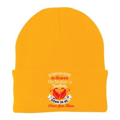 Proud My Mother In Heaven Happy Mother Day Proud Of Mother Knit Cap Winter Beanie