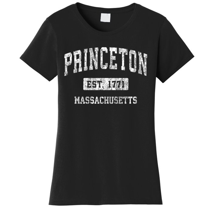 Princeton Massachusetts Ma Vintage Sports Established Women's T-Shirt