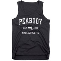 Peabody Massachusetts Ma Vintage Athletic Sports Tank Top