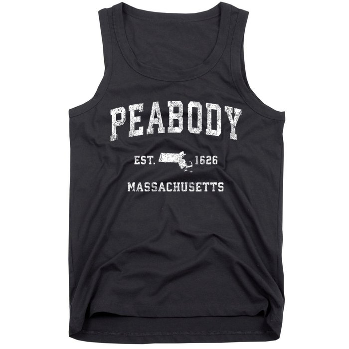 Peabody Massachusetts Ma Vintage Athletic Sports Tank Top