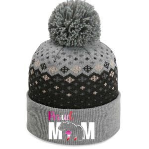 Proud Mom Mothers Day Lesbian Mom Lgbt Mama Bear Hug Love Gift The Baniff Cuffed Pom Beanie