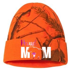 Proud Mom Mothers Day Lesbian Mom Lgbt Mama Bear Hug Love Gift Kati Licensed 12" Camo Beanie