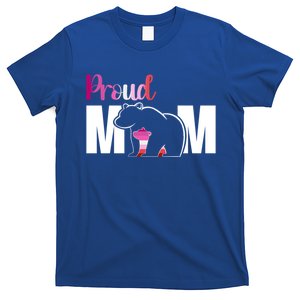 Proud Mom Mothers Day Lesbian Mom Lgbt Mama Bear Hug Love Gift T-Shirt