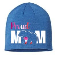 Proud Mom Mothers Day Lesbian Mom Lgbt Mama Bear Hug Love Gift Sustainable Beanie