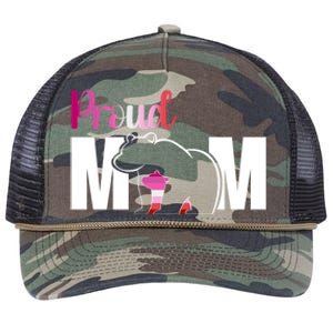 Proud Mom Mothers Day Lesbian Mom Lgbt Mama Bear Hug Love Gift Retro Rope Trucker Hat Cap