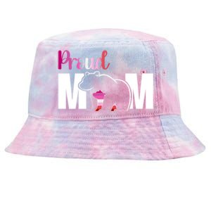 Proud Mom Mothers Day Lesbian Mom Lgbt Mama Bear Hug Love Gift Tie-Dyed Bucket Hat