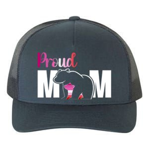 Proud Mom Mothers Day Lesbian Mom Lgbt Mama Bear Hug Love Gift Yupoong Adult 5-Panel Trucker Hat