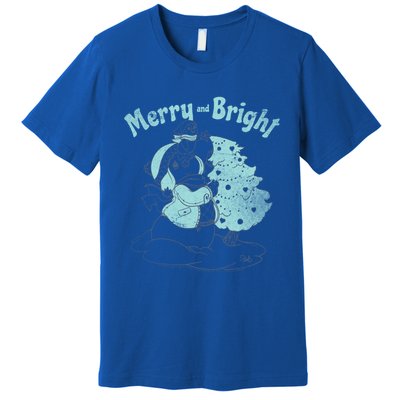 Precious Mots Merry And Bright Christmas Tree Cool Gift Premium T-Shirt