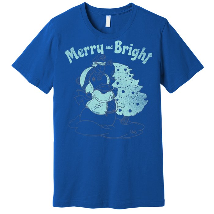 Precious Mots Merry And Bright Christmas Tree Cool Gift Premium T-Shirt