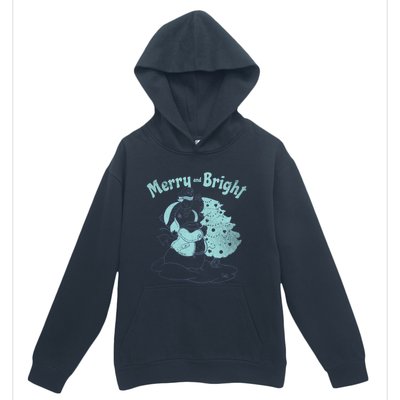 Precious Mots Merry And Bright Christmas Tree Cool Gift Urban Pullover Hoodie