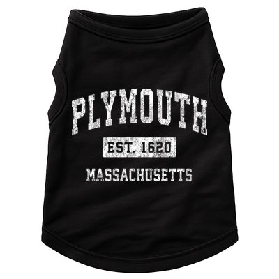 Plymouth Massachusetts Ma Vintage Established Sports Doggie Tank