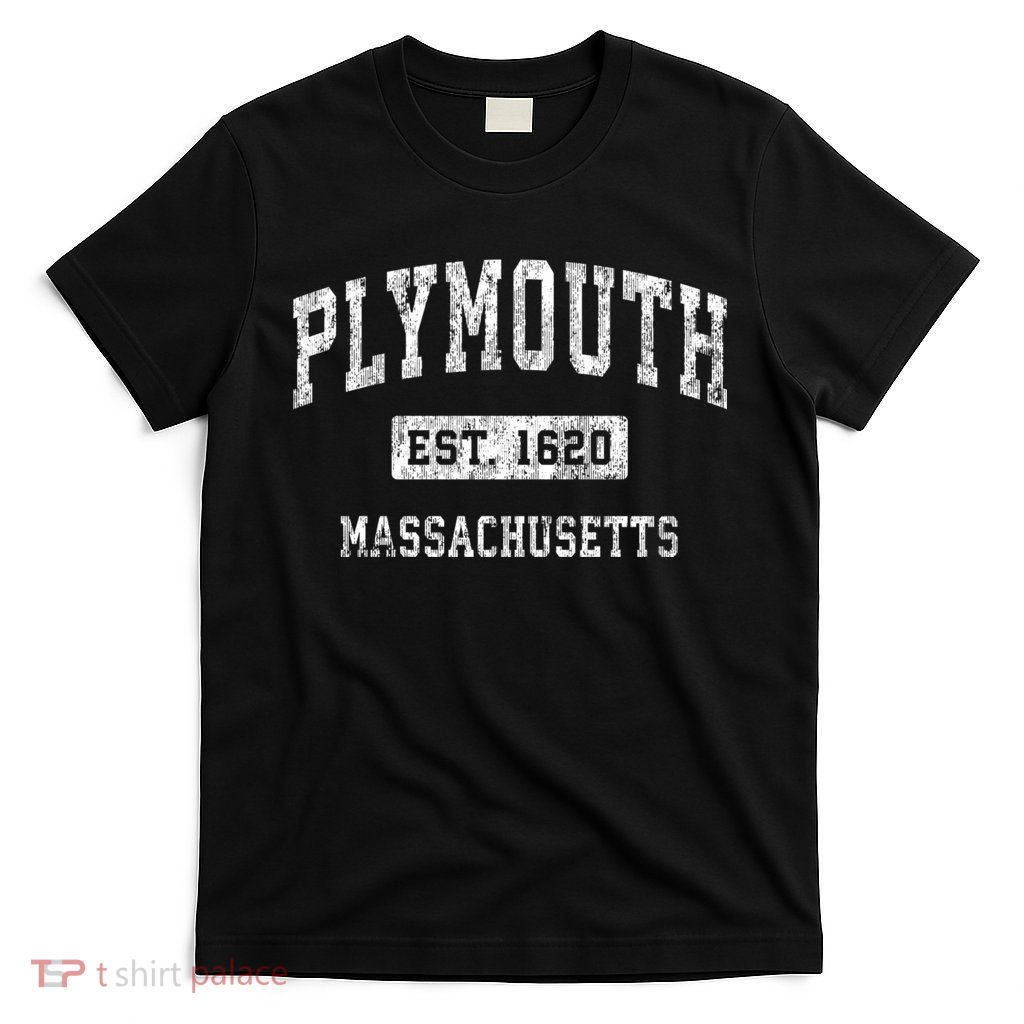 Plymouth Massachusetts Ma Vintage Established Sports T-Shirt