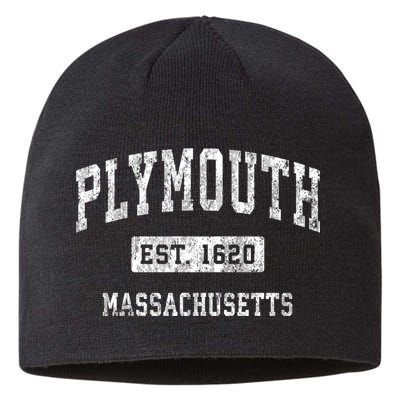 Plymouth Massachusetts Ma Vintage Established Sports Sustainable Beanie