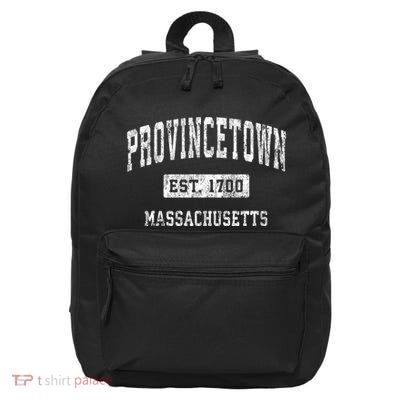 Provincetown Massachusetts Ma Vintage Established Sports 16 in Basic Backpack