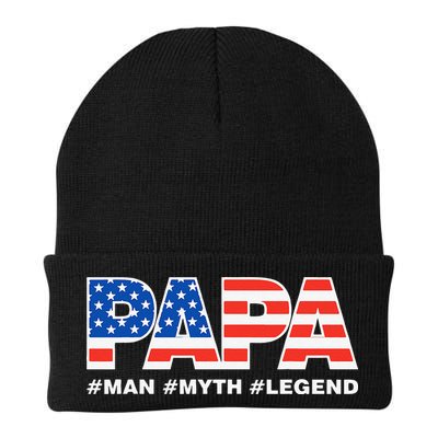 PAPA MAN MYTH LEGEND Dad Father Funny Fathers Day Beanie