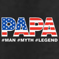 PAPA MAN MYTH LEGEND Dad Father Funny Fathers Day Golf Towel