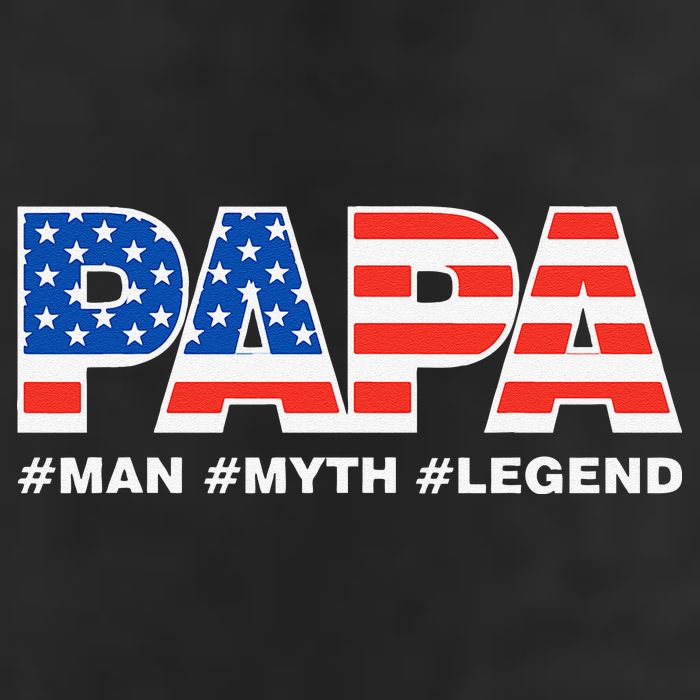 PAPA MAN MYTH LEGEND Dad Father Funny Fathers Day Golf Towel