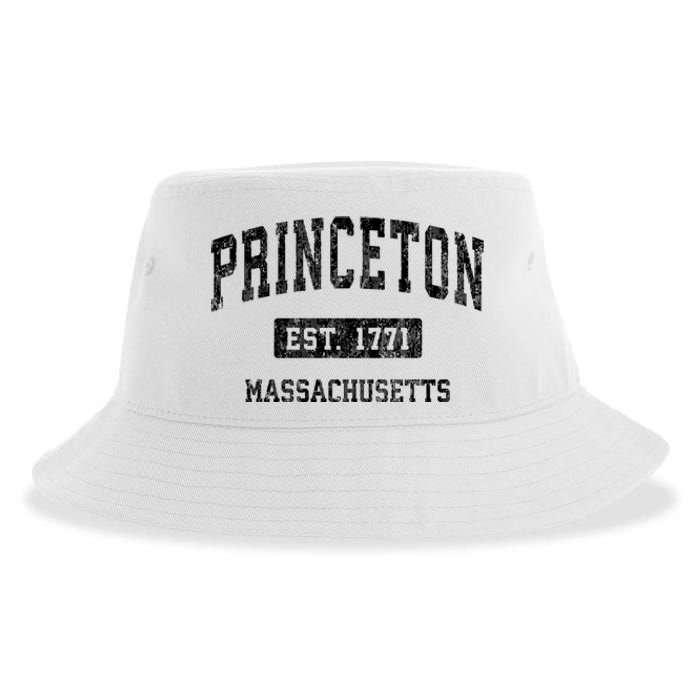 Princeton Massachusetts Ma Vintage Sports Established Design Sustainable Bucket Hat