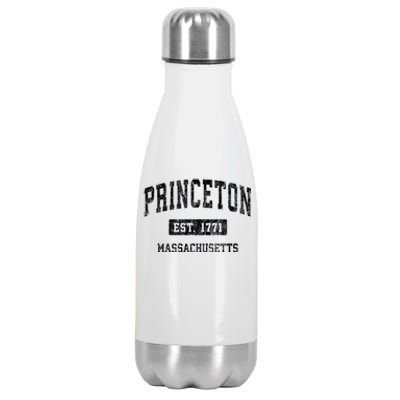 Princeton Massachusetts Ma Vintage Sports Established Design Stainless Steel Insulated Water Bottle