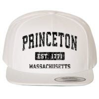 Princeton Massachusetts Ma Vintage Sports Established Design Wool Snapback Cap