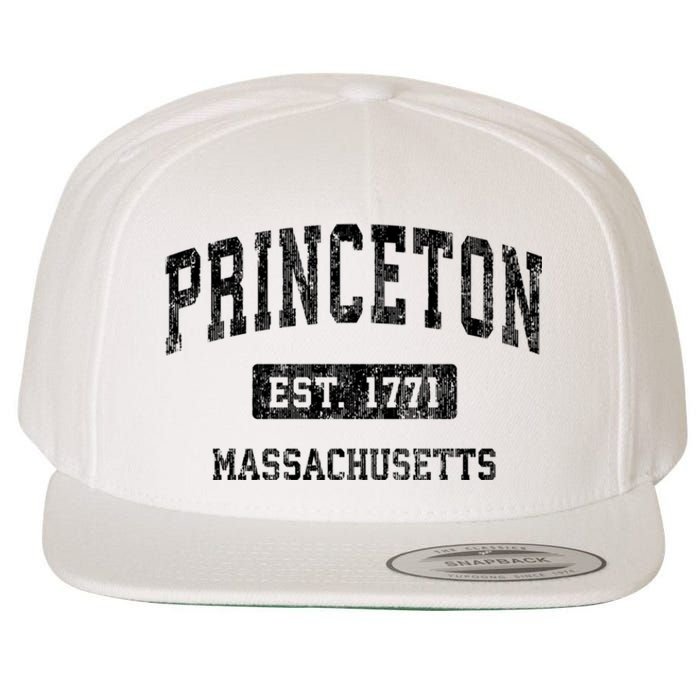 Princeton Massachusetts Ma Vintage Sports Established Design Wool Snapback Cap