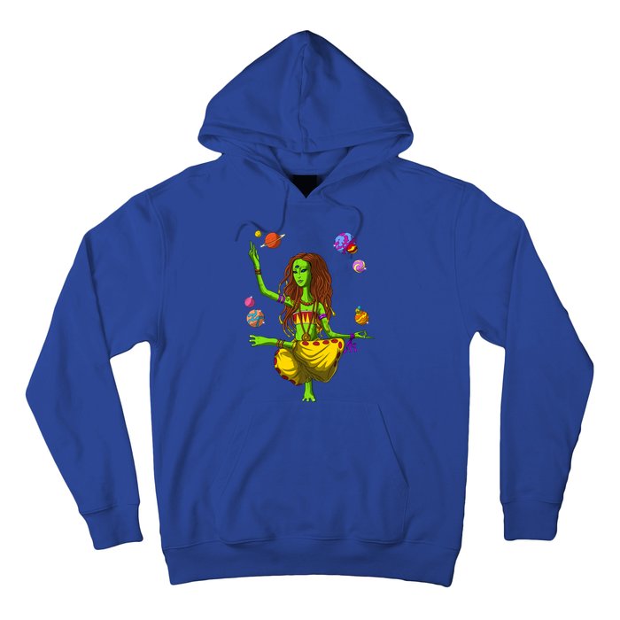 Psychedelic Magic Mushroom Alien Yoga Meditation Spiritual Cool Gift Hoodie