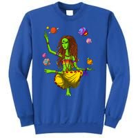 Psychedelic Magic Mushroom Alien Yoga Meditation Spiritual Cool Gift Sweatshirt