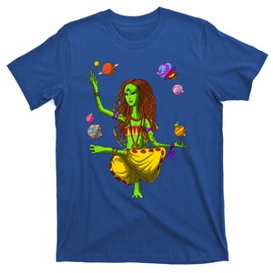 Psychedelic Magic Mushroom Alien Yoga Meditation Spiritual Cool Gift T-Shirt