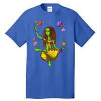 Psychedelic Magic Mushroom Alien Yoga Meditation Spiritual Cool Gift Tall T-Shirt