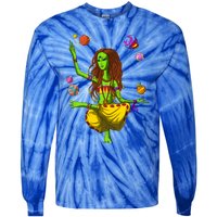 Psychedelic Magic Mushroom Alien Yoga Meditation Spiritual Cool Gift Tie-Dye Long Sleeve Shirt