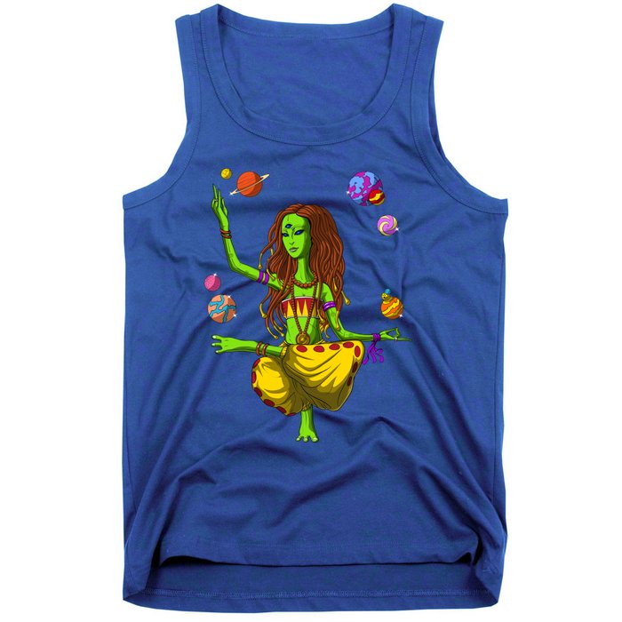 Psychedelic Magic Mushroom Alien Yoga Meditation Spiritual Cool Gift Tank Top