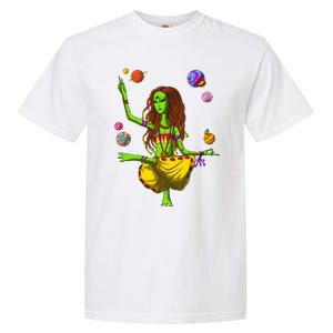 Psychedelic Magic Mushroom Alien Yoga Meditation Spiritual Cool Gift Garment-Dyed Heavyweight T-Shirt