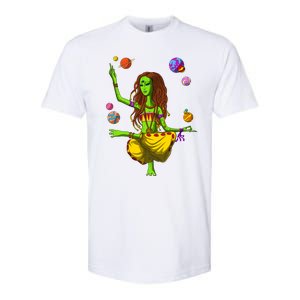 Psychedelic Magic Mushroom Alien Yoga Meditation Spiritual Cool Gift Softstyle CVC T-Shirt