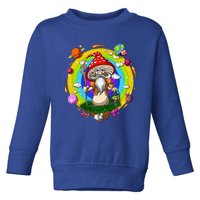 Psychedelic Magic Mushroom Buddha Yoga Meditation Spiritual Gift Toddler Sweatshirt