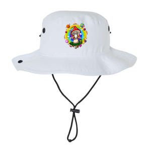 Psychedelic Magic Mushroom Buddha Yoga Meditation Spiritual Gift Legacy Cool Fit Booney Bucket Hat