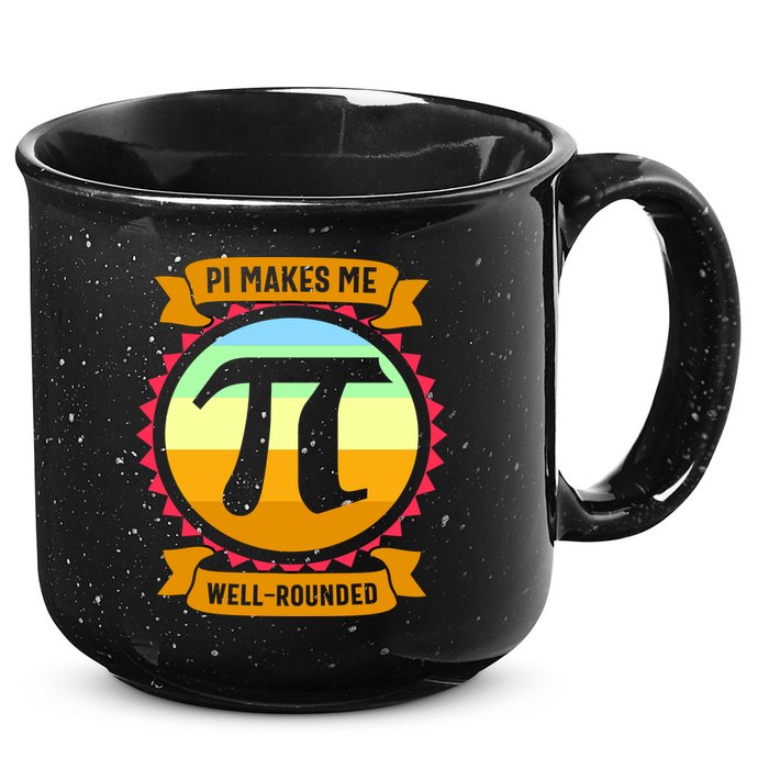 Pie Makes Me Well Rounded Pie Day 3.14 15oz Campfire Ceramic Mug