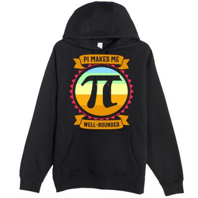 Pie Makes Me Well Rounded Pie Day 3.14 Premium Pullover Hoodie