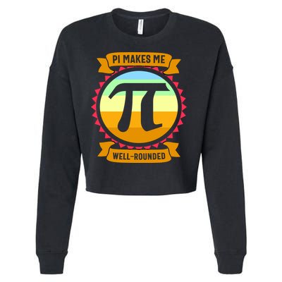 Pie Makes Me Well Rounded Pie Day 3.14 Cropped Pullover Crew