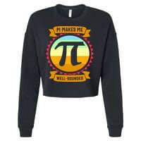 Pie Makes Me Well Rounded Pie Day 3.14 Cropped Pullover Crew