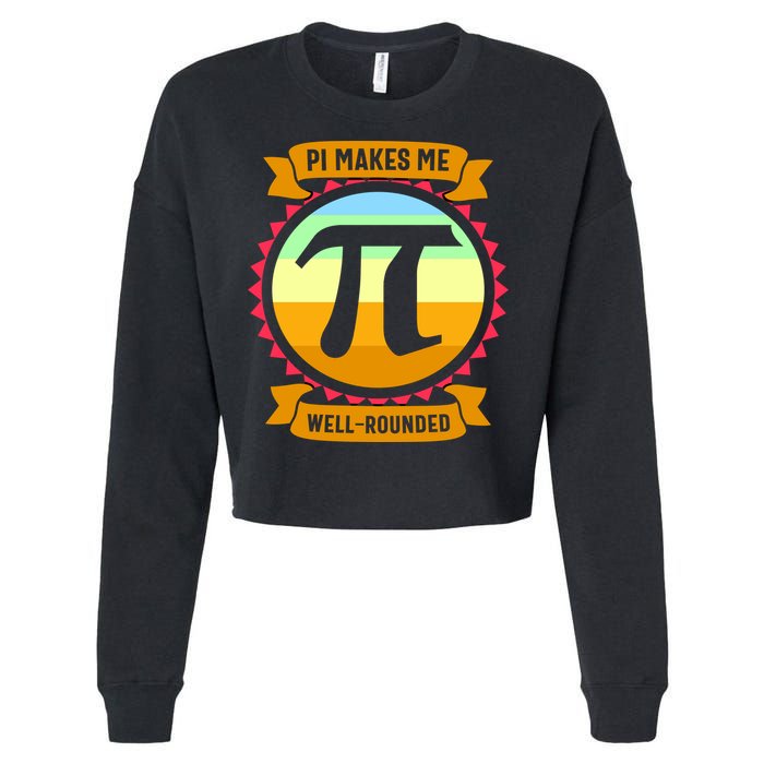 Pie Makes Me Well Rounded Pie Day 3.14 Cropped Pullover Crew