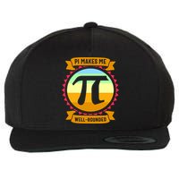 Pie Makes Me Well Rounded Pie Day 3.14 Wool Snapback Cap