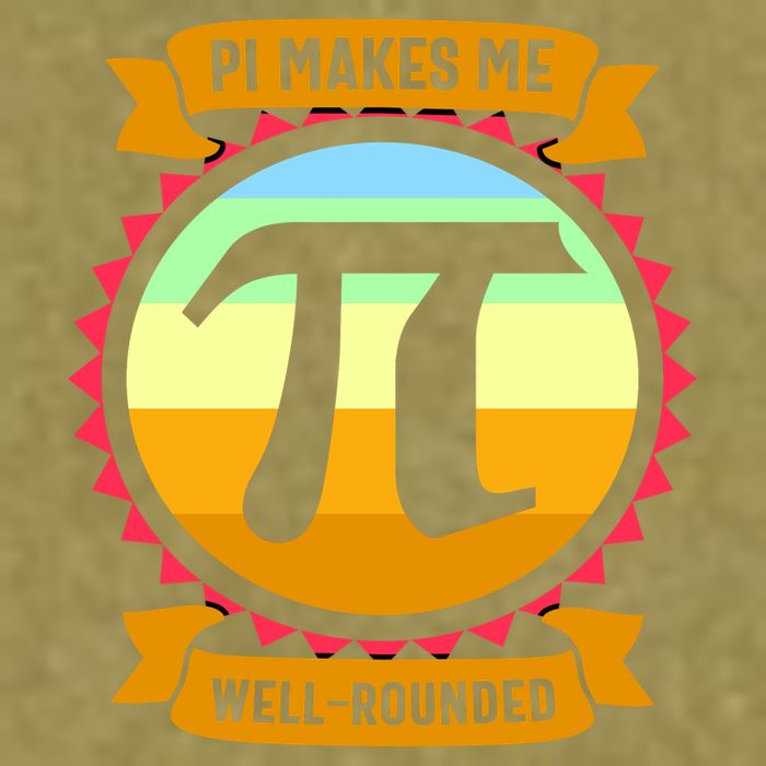 Pie Makes Me Well Rounded Pie Day 3.14 Garment-Dyed Women's Muscle Tee