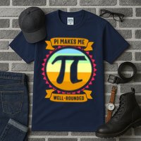 Pie Makes Me Well Rounded Pie Day 3.14 Tall T-Shirt