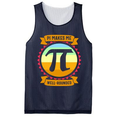 Pie Makes Me Well Rounded Pie Day 3.14 Mesh Reversible Basketball Jersey Tank