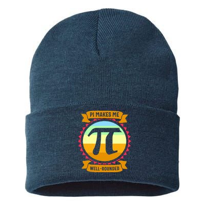 Pie Makes Me Well Rounded Pie Day 3.14 Sustainable Knit Beanie