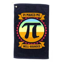 Pie Makes Me Well Rounded Pie Day 3.14 Golf Towel