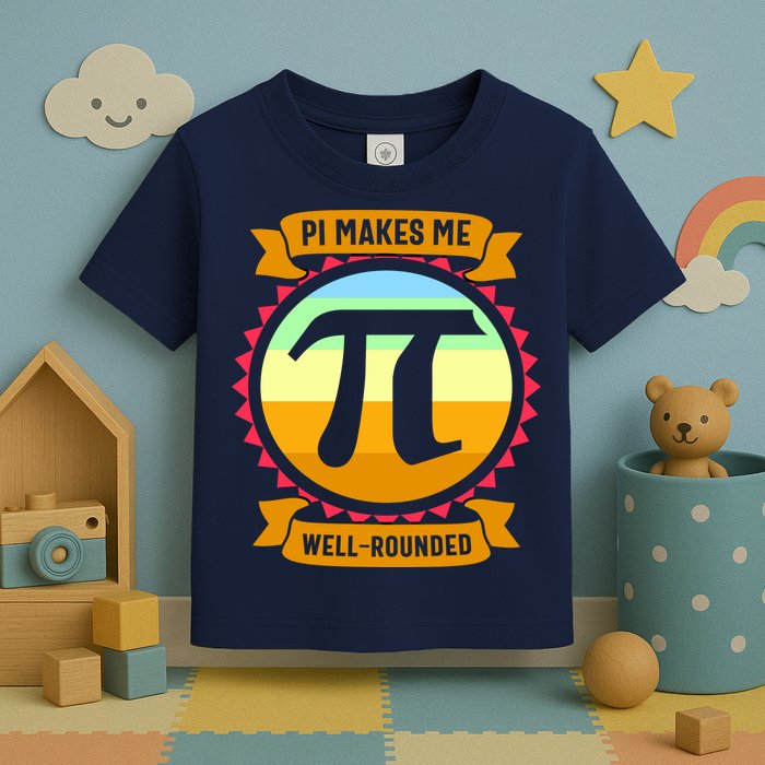 Pie Makes Me Well Rounded Pie Day 3.14 Toddler T-Shirt